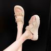 Platform Sandals Women's Summer Wear 2025 New Fairy Style Roman Shoes Pearl Soft Sole Beach Cool Slippers