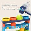 Colorful Track Rolling Ball Track Toy Set, Education Pounding Toy, Fun Gift With 4 Rolling Balls, Christmas Halloween Gift