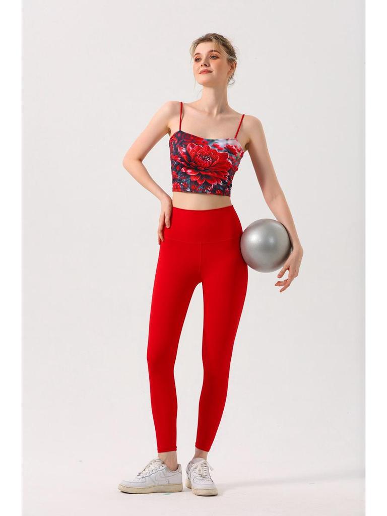 Женский модный жилет для йоги с принтом и мягким спортивным бюстгальтером — ударопрочная, быстросохнущая и дышащая одежда для фитнеса