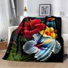 HD Pretty Flower Daisy Rose Chrysanthemum Blanket,Soft Throw Blanket for Home Bedroom Bed Sofa Picnic Travel Cover Blanket S#(1)