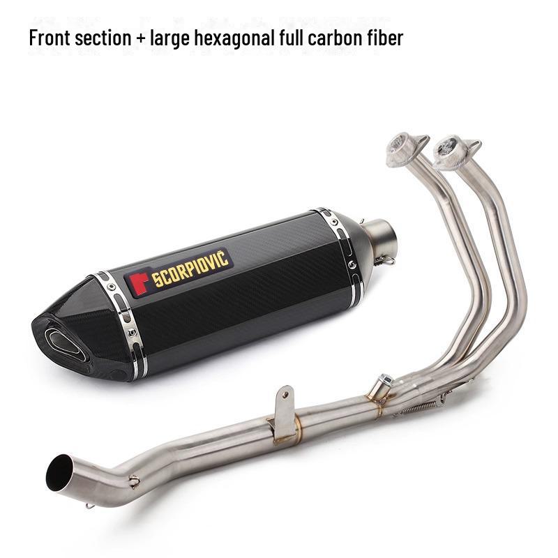 CBR500R/CB500R Stainless Steel Full Exhaust Front Section