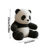 Panda Stuffed Doll Realistic Tabletop Pandas Plush Toy  Stuffed Animal Doll Collectible Decoration Emotional Soothing Companion