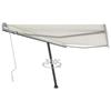 VidaXL Manual Retractable Awning On Stand 400x300 Cm Cream
