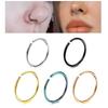 Stainless Steel and Titanium Nose & Lip Rings, Seamless Piercing Jewelry