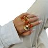 5pcs/7pcs Stackable Opening Rings Set Irregular Retro Metal Ring Chunky Smooth Rings  Daily Wear