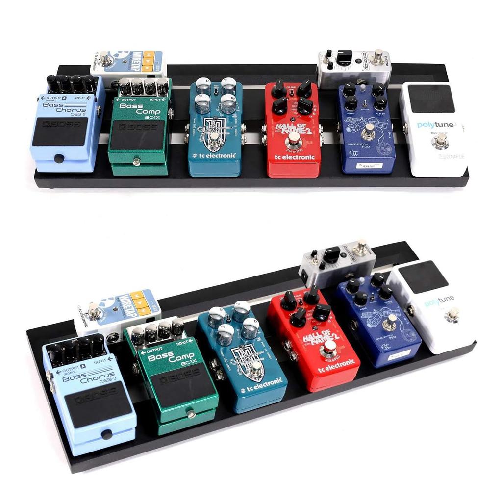 GHOSTFIRE Guitar Effector Board Pedal Board Aluminum Alloy Velcro Fastener with Carrying Bag V Series Ultra-lightweight (V-Little20(51X18cm))