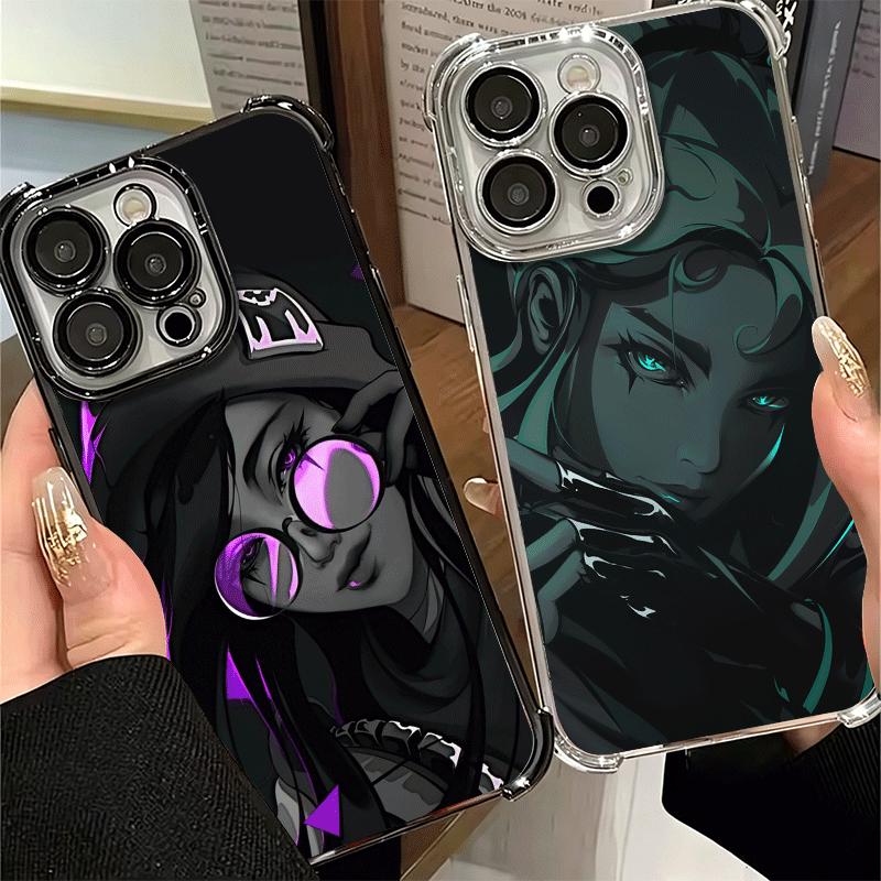Черный Крутой Мягкий Чехол Для Телефона V-Valorant Game Для Xiaomi Poco X7 X8 Pro Max X6 X5 X3 F8 Ultra F7 M8 M7 M5S Redmi 15C 15A 15 14C 13C