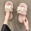 Cute Bow Slippers Women's Summer Wear New Fashionable Versatile Non-slip Indoor Home Cool Slippers
