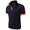 MaleWardrobe Fashion Polos Summer Men's Slim Lapel Solid Color T-Shirt