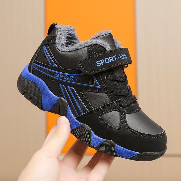 Winter Kids Snow Shoes Boys Thick Plush Shoes Warm Shoes Kids Winter Running Shoes Warm Snow Shoes for Boys Size