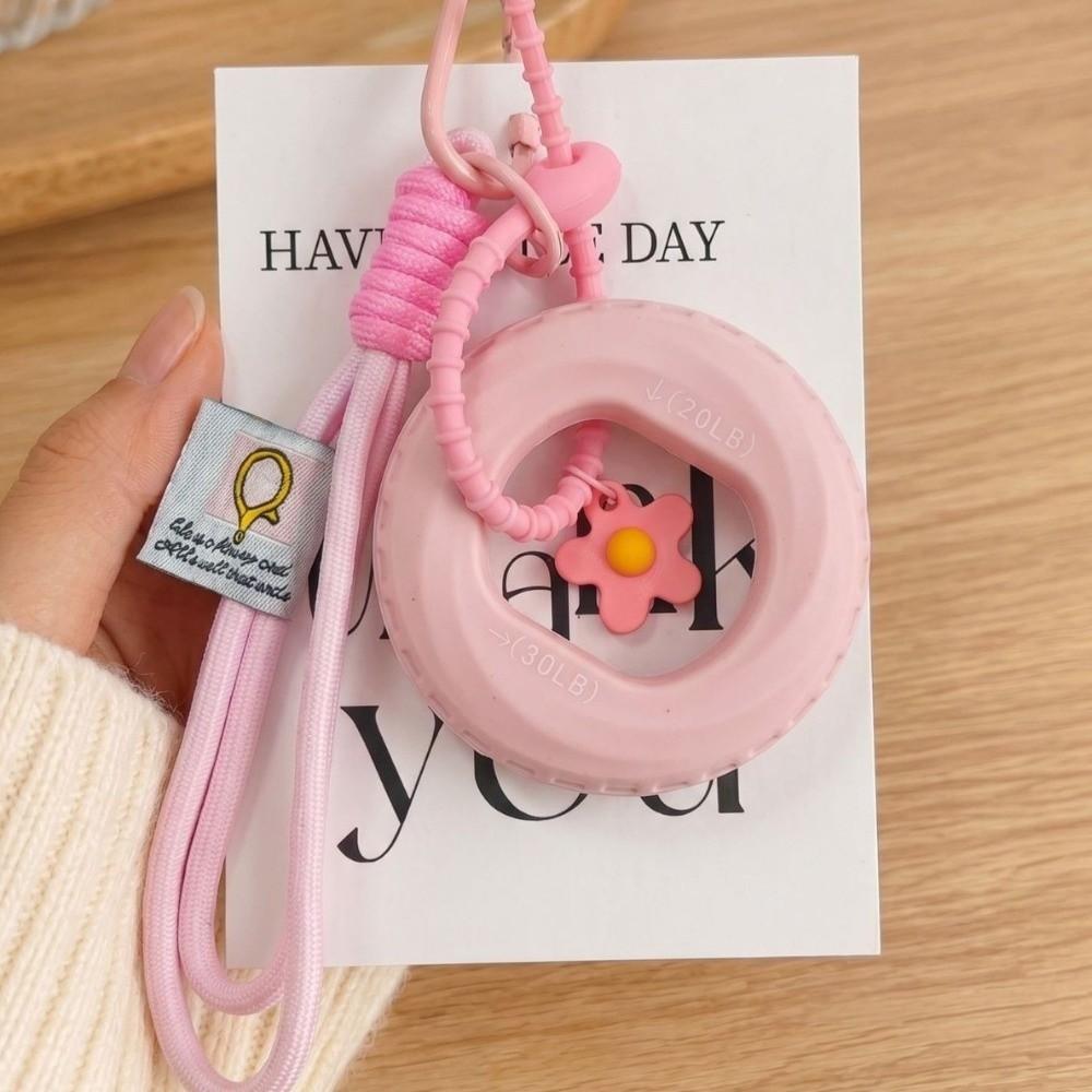 Lanyard Finger Grip Keyring Silicone Hand Exerciser Keychain Daily Carry