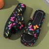 Летние модные женские тапочки, толстая подошва, пляжная обувь, повседневные тапочки большого размера
