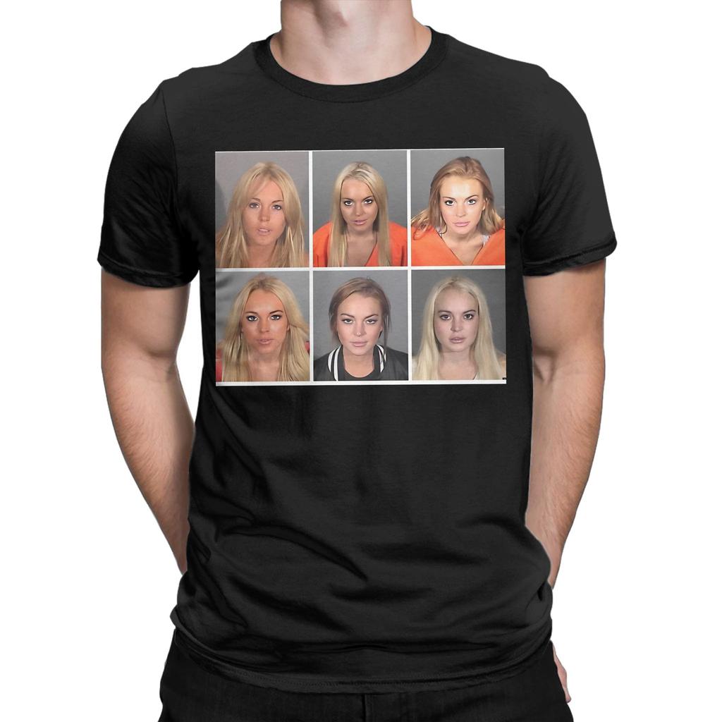 Classic Graphic 100 Cotton Tshirt Lindsay Lohan Tees Tops For Unisex