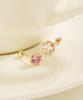 Минималпирсинг Серьги-гвоздики 'Королева' с бриллиантом Муассанитом 14K