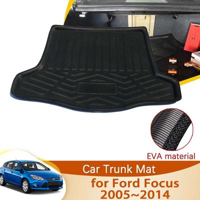 Для Ford Focus 2 MK2 MK2.5 Хэтчбек 2005~2014 2013 2012 2008 Аксессуары Коврик в багажник Поддон в багажник Водонепроницаемая подкладка Ковер в багажник