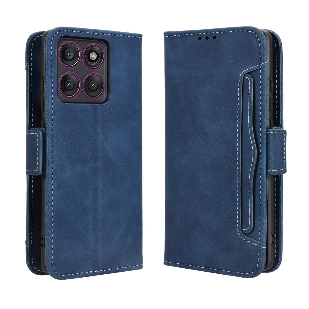 For Motorola Edge 60 Pro 5G Leather Case Phone Wallet Cover with Multiple Card Slots