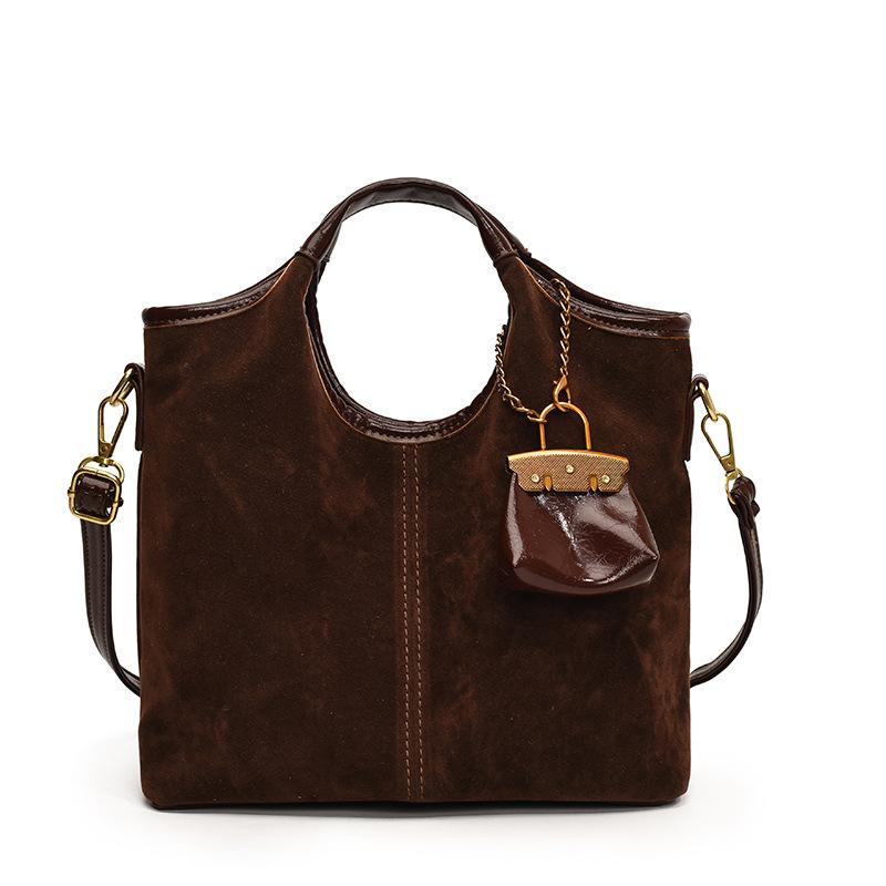 Премиальная ретро-портативная сумка-ведро женская зимняя большая вместительная матовая универсальная сумка-мессенджер с леопардовым принтом