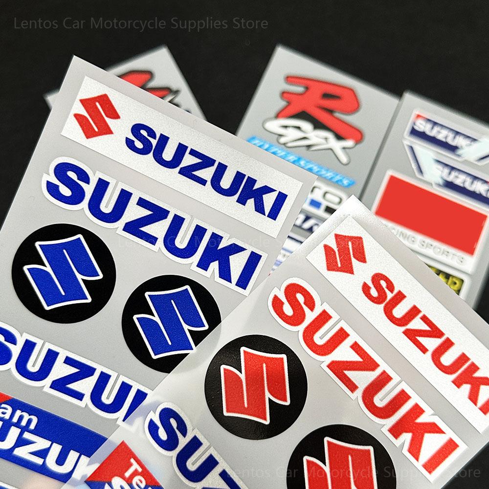 AAGK1 Водонепроницаемая Светоотражающая Наклейка для Мотоцикла Suzuki Логотип Автомобиля Декор Педаль Кузов Поглощение Ударов Лак Подходит для Мотоциклов