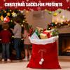 Мешок Санты Рождественские украшения Большой мешок Санты Бархатный подарочный мешок Многоразовый мешочек для подарков Утолщенный мешок для рождественского подарка Декор