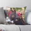 Two Donkeys Animals Square Pillowcase Polyester Linen Velvet Printed Zip Decor Room Cushion Cover