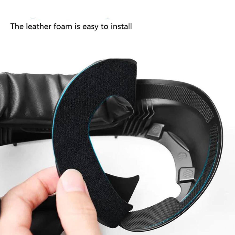 AMVR PU Leather Face Eye Mask Cover for PICO 4/4 Ultra/Pro VR Glasses Protective Cover Accessories 5