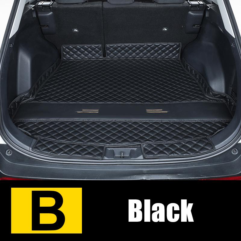 Для Toyota RAV4 XA50-2022 2023 изготовленные на заказ коврики в багажник, кожаные прочные подкладки для багажника, коврики для багажника, задний интерьер
