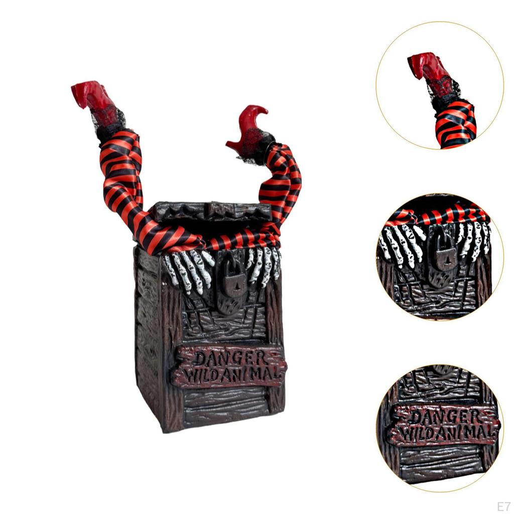 Электрическое Хэллоуин Украшение Светящееся Внутри Красное и Движущееся для Дома Газонной Композиции Снаружи