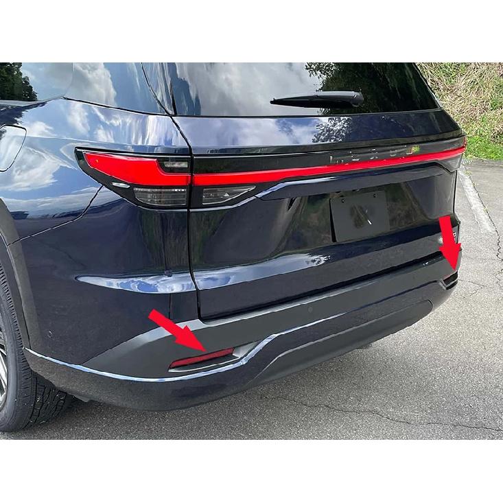 Для Lexus TX 350 550H 2025 2026 Автоаксессуары ABS Хром Задний Отражатель Противотуманная Фара Крышка Накладка Окантовка Рамка Стайлинг Декоративный элемент