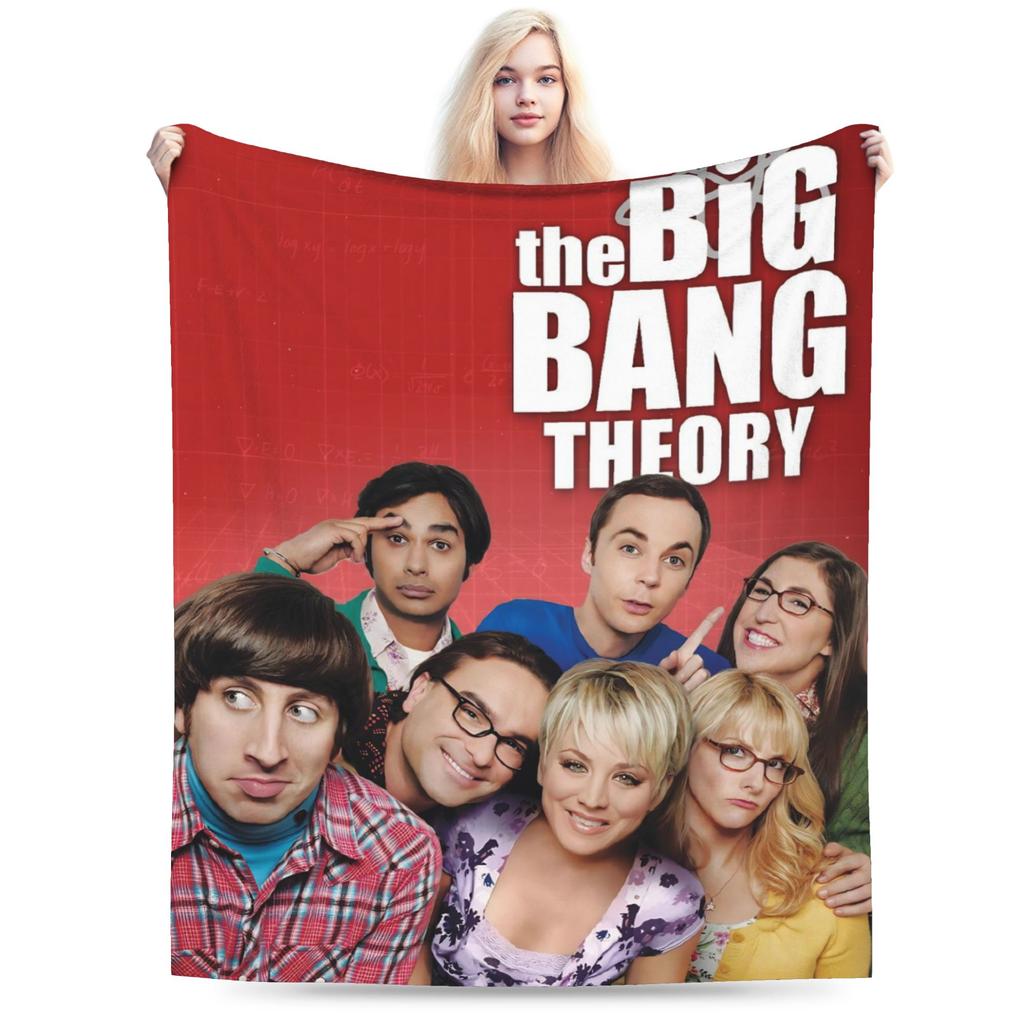The Big Bang Theory Flannel Blanket Winter Super Warm Throw Blanket for Kids Adult Living Room Bedspread Sofa Bed Cover