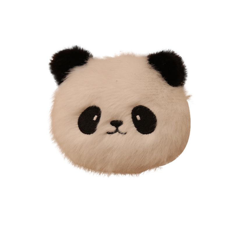 Cute Giant Panda Head Bag Plush Toys Little Panda Coin Wallet Pendant Small Accessories Doll Travel Souvenir
