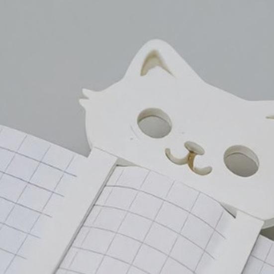 Jijijing 3D-печатная закладка-кошка, устойчивый зажим для книги, нелегко слетает, не царапает, практичная отметка для чтения в качестве аксессуара