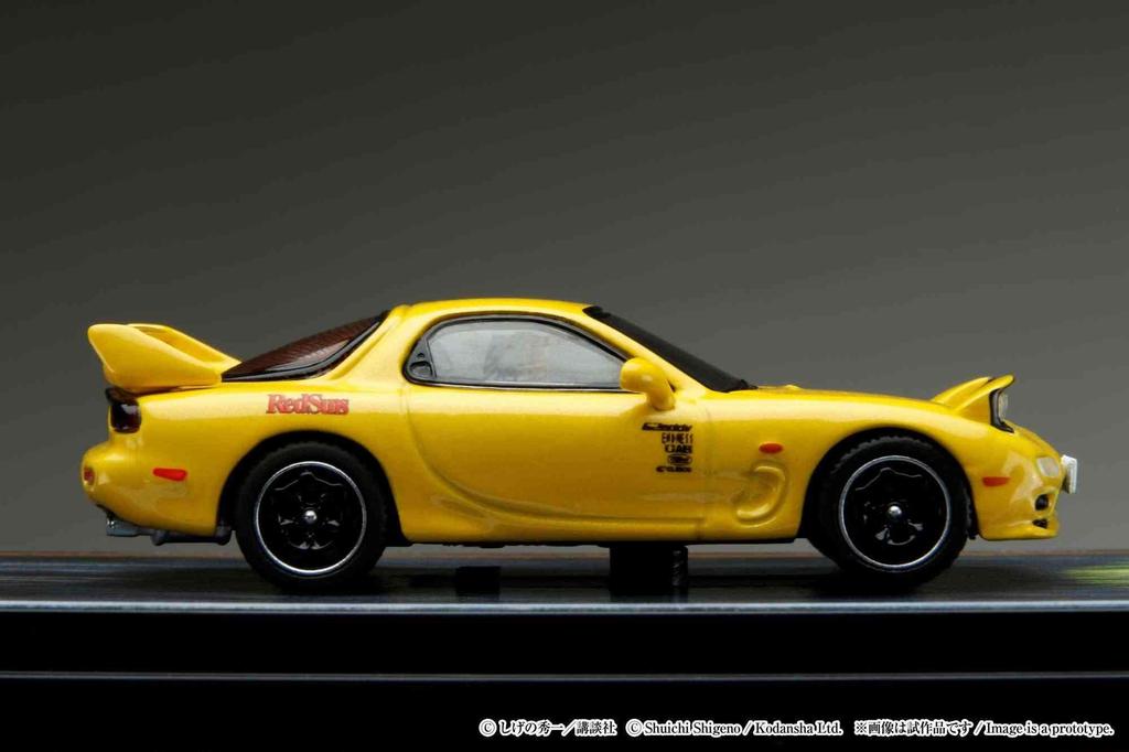 HJ64 Mazda RED SUNS Initial D VS Такеши Наказато Кэйсуке Такахаши Фигурка водителя в комплекте 1/64 RX-7 (ФД3С) / & (Готовый продукт)