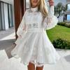 Sexy Lace Lace Ins Style Long Sleeve Dress
