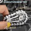 Bike Chain Gear Fidget Spinner for Stress Relief, Metal Sprocket Chain Fidget Toy, Kinetic Desk Novelty Hand Finger Spinner for Anti-Anxiety, Cool Toy