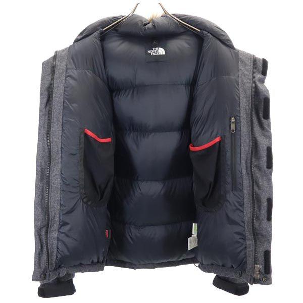 The North Face ND91702R Уличная куртка с капюшоном с длинным рукавом Пуховик L Серый логотип Мужская Б/У