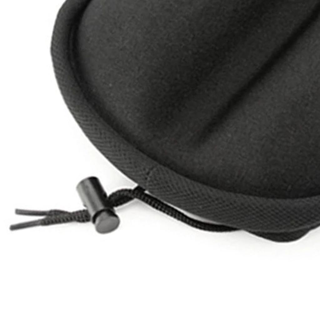 Подушка для сидения велосипеда черная, более плотная, регулируемая, водонепроницаемая, пылезащитная, эластичная губка 28x18 см