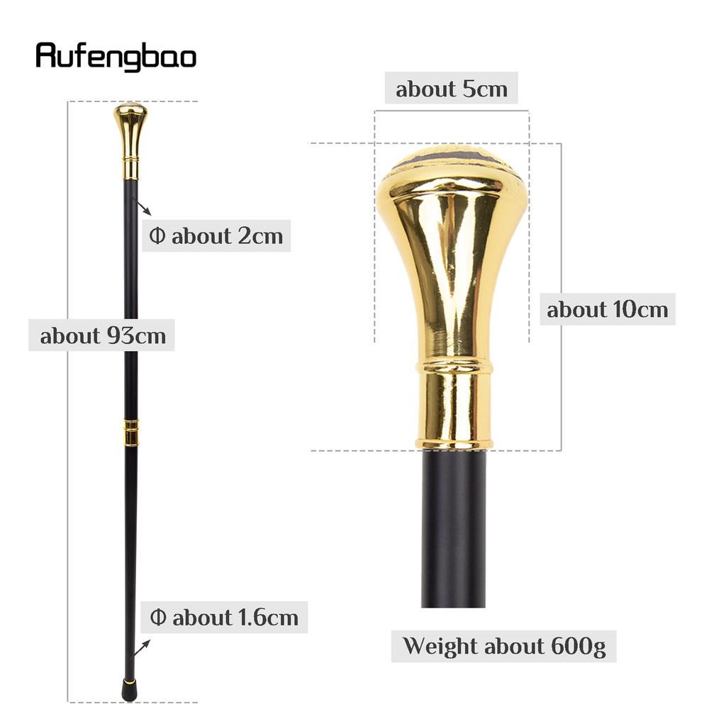 Golden Stpetersburg The Bronze Horseman Totem Walking Cane Fashion Walking Stick Gentleman Crosier Knob Walking Stick 93cm