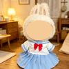 [Cloth Only] Fashion Doll Clothes for 38CM Plush Dolls, Size S Ocean Breeze Skirt JK Set Includes Tie,Cloth and Skirt.