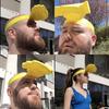 3D-печать Кепка от солнца Регулируемая Забавная кепка-солнцезащита Форма руки Солнцезащитная шляпа Реквизит для фото