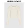 UR Women's Short Round Neck Long Sleeve Knit Sweater