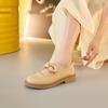 Japanese Small Leather Shoes Women'S Spring And Summer Versatile Soft Sole One Pedal French Bow Mary Jane Single Shoes