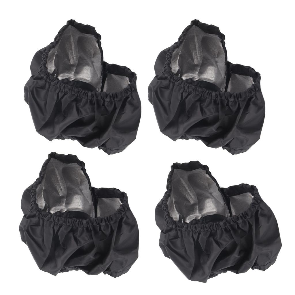 Чехол для детской коляски, пылезащитный, из ткани Оксфорд, чехол для колес детской коляски, аксессуар для детской коляски, черный, размер S