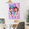 Cartoon Cute Gabbys5 Wall Decor Tapestry Art For Pet Memorial Birthdaywedding Party Backdrop Family Gift