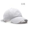 Washed Curved Brim Cotton Cap Solid Color Cotton Light Board Sun Protection Sunshade Baseball Cap