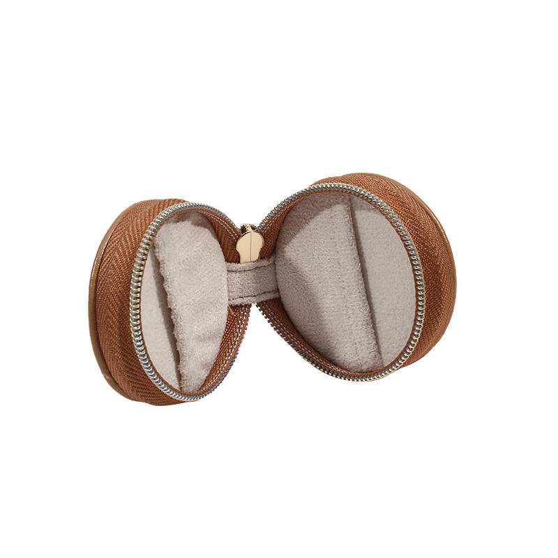 Мини Портативный Круглый Ящик Для Хранения Ювелирных Изделий Мешочек Для Сережек Ожерелья Кольца Органайзер Лоток Для Ювелирных Изделий