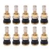 10 Pcs Brass Valve Stem TR501 High Strength Tubeless Truck Valve Stem for 0.625in Valve Holes