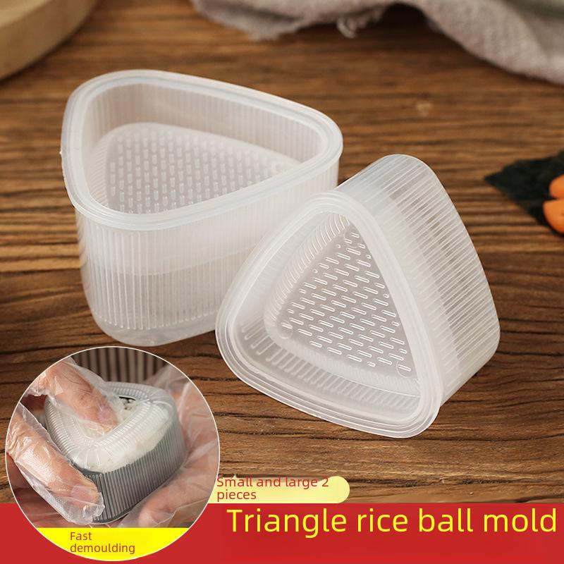 Набор японских треугольных форм для рисовых шариков для суши — удобный для детей, пищевой инструмент для самостоятельного изготовления
