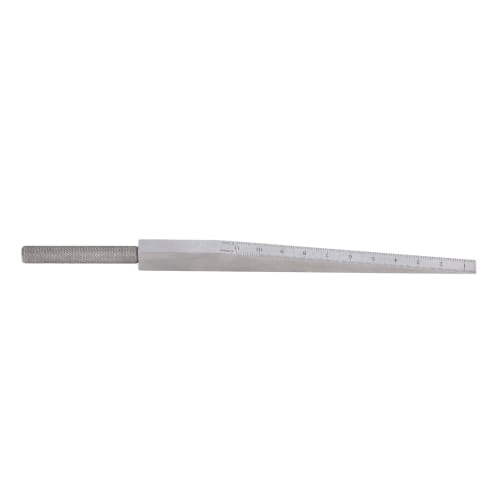 Easy-to-read, 2-scale feeler gauge with storage bag, 0.5-11mm, for measuring hole diameter, length, and gaps, made of durable stainless steel, suitabl