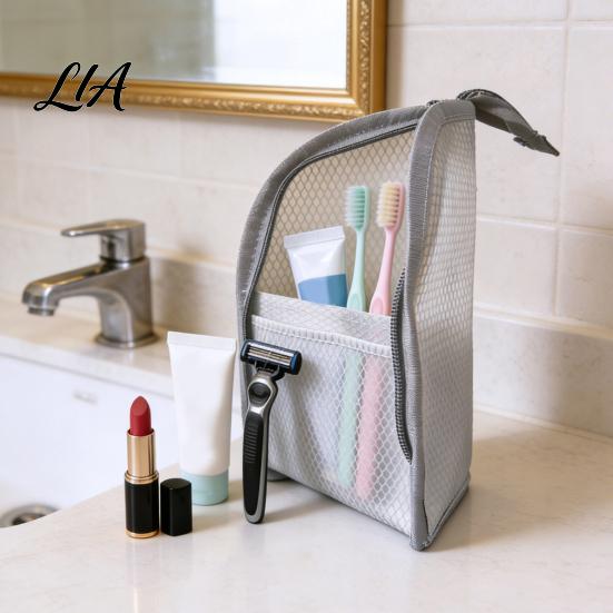 Portable Beauty 1/2Pcs Large Capacity Standing Toiletry Bag, Waterproof EVA Travel Organizer Durable Pouch with Zipper, Makeup for Bathroom