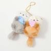2pcs/set Magnetic Otter Keychain Panda Fruit Bag Charm Bee Cartoon Couple Pendants  Girls